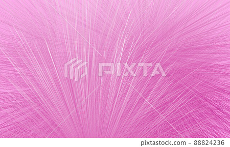 Pink synthetic color fur vector abstract background. Rose shaggy furry 3d texture. Imitation synthetic hair. 88824236