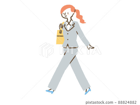 穿西裝前往辦公室的女員工_color 穿西裝前往辦公室的女員工_color 88824882