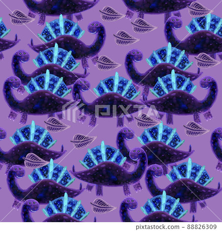 Cute Cartoon Charming Dinosaurs for Kids Products Seamless Pattern Digital Paper Colored And Bright Fabric Textile Cute Cartoon Charming Dinosaurs for Kids Products Seamless Pattern Digital Paper Colored And Bright Fabric Textile 88826309