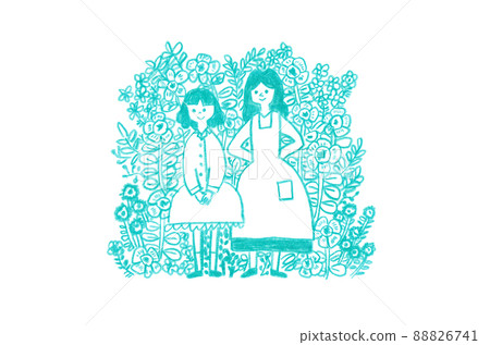 Mother and daughter 88826741