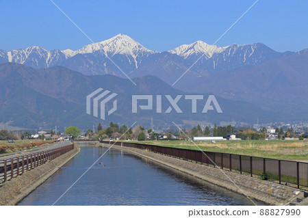 Spring Azumino Hida Mountains and the Northern Alps 88827990