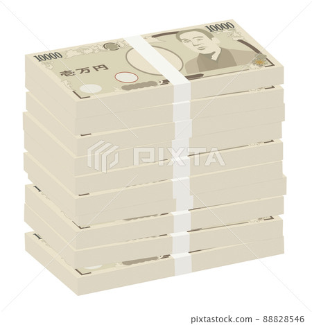 A little realistic 10,000 yen bill (10 million yen worth) 88828546