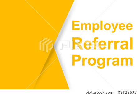 Employee referral program banner vector with copy space human resource management concept for flyers, banners, presentations and posters. illustration 88828633