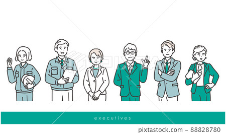 經理和公司高管的形象插圖 88828780