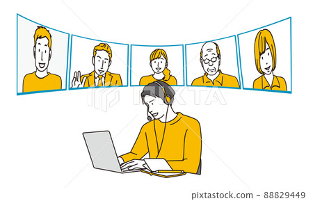 Asian men talking online 88829449