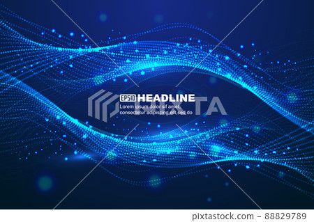 流動的粒子與粒子線科技空間感大數據背景 88829789