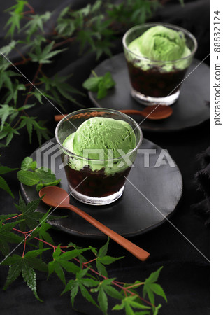 煮紅豆綠茶冰淇淋 88832124