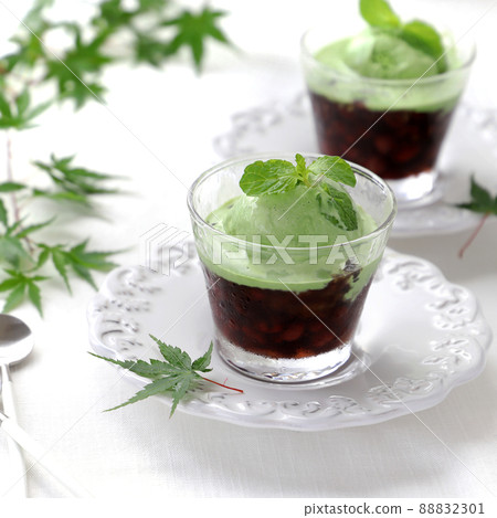 煮紅豆綠茶冰淇淋 88832301