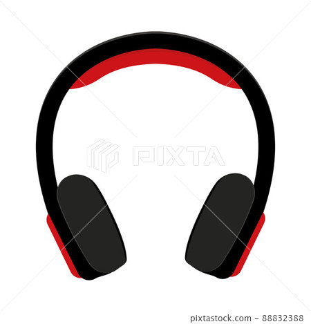 isolated headphones on a white background, vector illustration 88832388