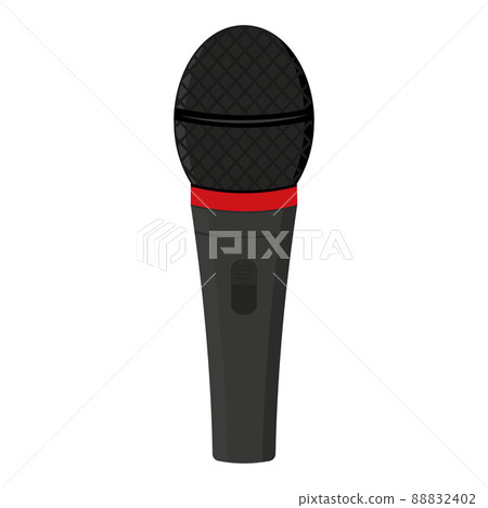 Microphone isolated on a white background in the cartoon style 88832402