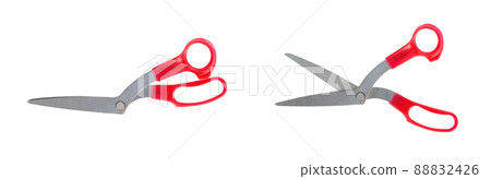 Scissors Vintage and Old on White Background. File with Clipping Path. 88832426