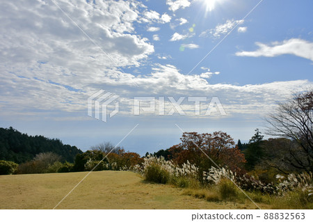 View from the summit of Mt. Hongusan, Toyokawa City, Aichi Prefecture 88832563