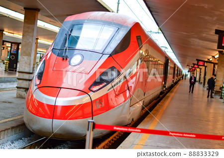Italian high-speed railway ETR400 type train 88833329