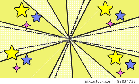 Pop background and cloud balloons (stars) 88834735