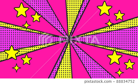 Pop background and cloud balloons (stars) 88834752
