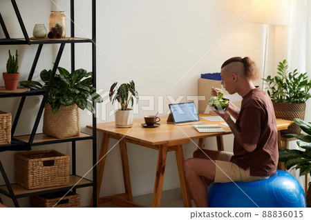 Project Manager Checking Mock-ups 88836015