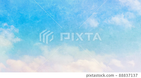 簡單的藍天水彩風格手繪背景材料質感如日本紙 簡單的藍天水彩風格手繪背景材料質感如日本紙 88837137
