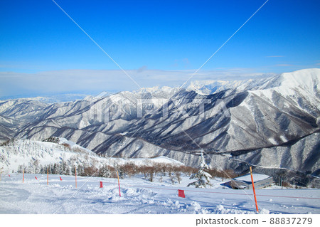 Scenery from the snowy mountain ski resort Scenery from the snowy mountain ski resort 88837279