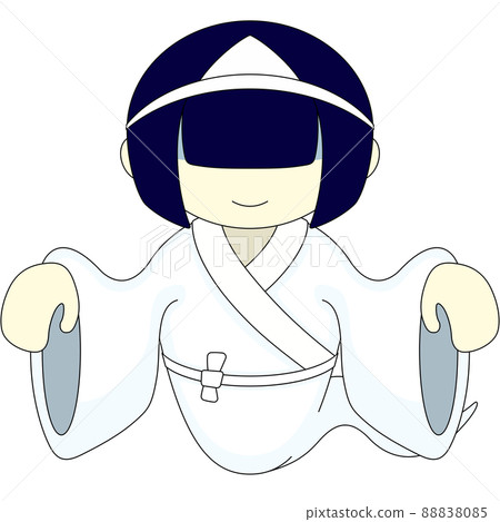 Illustration of a ghost girl Illustration of a ghost girl 88838085