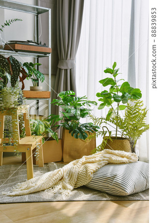 Artificial plant, Indoor tropical natural houseplant for home interior and air purification 88839853