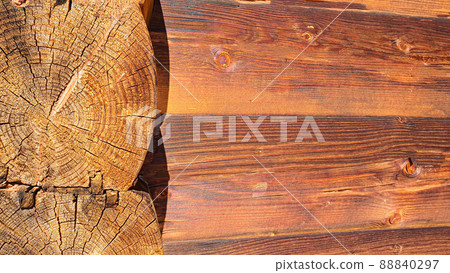 Diverse wooden surface. The walls of the houses are made of wood. Boards for background and construction 88840297