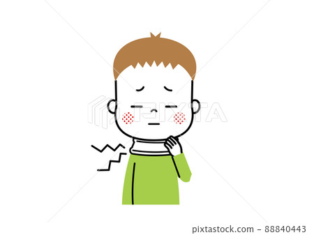 Whiplash: A boy wearing a corset around his neck 88840443