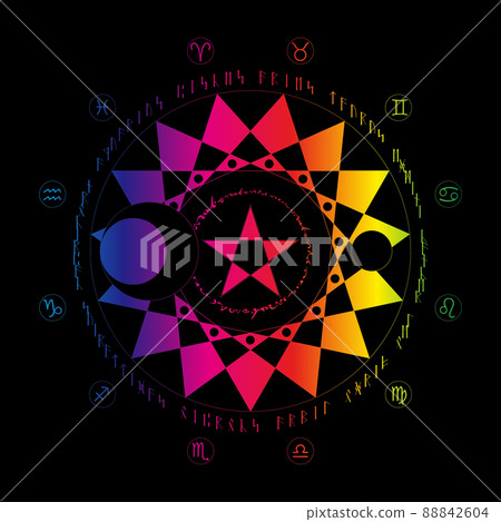 Magic circle (colorful) 88842604