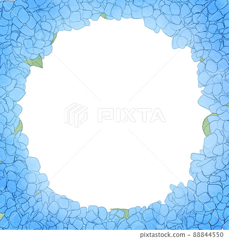 Background material_watercolor style_hydrangea 88844550