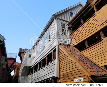 Norway Bergen Bryggen old building Norway Bergen Bryggen old building 88847699