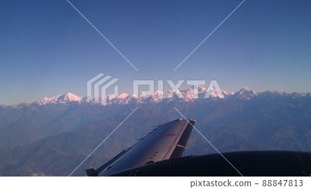 Himalaya mountains seen from a scenic flight [Nepal] 88847813