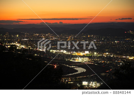 從岡山縣岡山市 5 岡山市看岡山市的夜景 從岡山縣岡山市 5 岡山市看岡山市的夜景 88848144