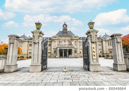 Yamagata City, Yamagata Prefecture, Yamagata Prefecture Folk Museum in fine weather, Bunshokan 88848664