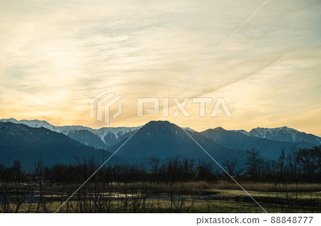 Mitakada Yusui Pond in the evening 88848777