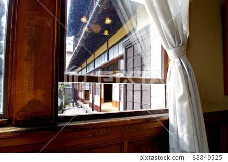 Former Toyoda Sasuke's house, the porch peeking through the window Former Toyoda Sasuke's house, the porch peeking through the window 88849525
