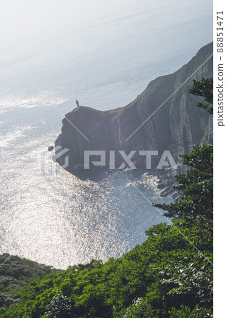 Goto City, Nagasaki Prefecture A magnificent and beautiful view of nature at Osezaki Lighthouse, a famous tourist destination that is also the setting for movies 88851471