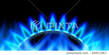 Abstract background GAS neon flame blue vector Abstract background GAS neon flame blue vector 88851967