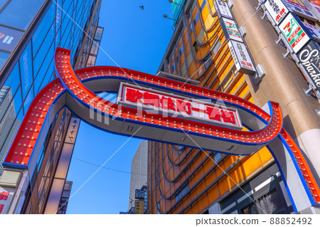 Tokyo cityscape of Japan, overlooking Kabukicho Ichibancho, etc. = April 12 88852492