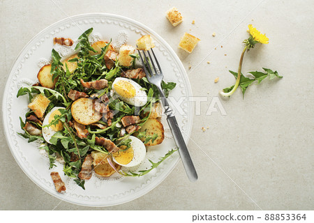 Dandelion salad ham Dandelion salad ham 88853364