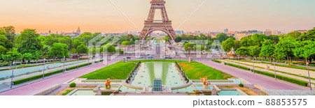 eiffel tour and from Trocadero, Paris 88853575