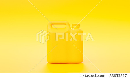 Yellow gallon of oil, Mock-Up. Minimal idea concept. 88853817