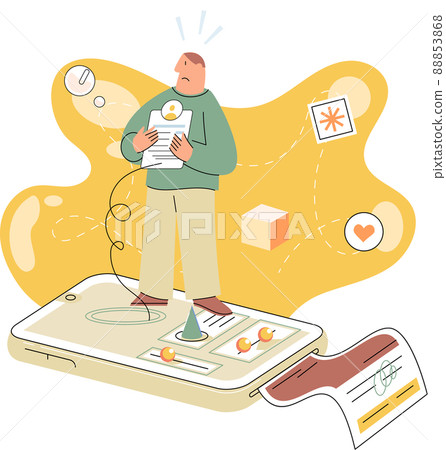 Online medical services mobile application, consultation and prescription medicine, diagnostics metaphor, e-health Online medical services mobile application, consultation and prescription medicine, diagnostics metaphor, e-health 88853868