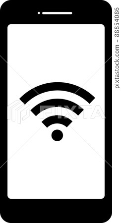 智能手機 Wi-Fi 圖標單色 88854086