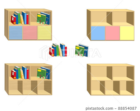 Picture books and bookshelves Picture books and bookshelves 88854087