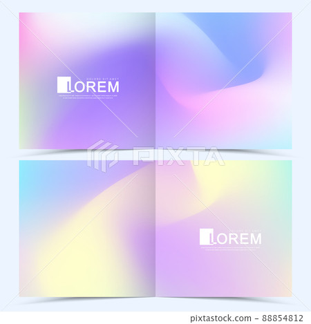 Trendy abstract square mockup pastel colorful gradient art holographic templates. Suitable for social media posts, mobile apps, banners design and web internet ads. Vector fashion backgrounds. Trendy abstract square mockup pastel colorful gradient art holographic templates. Suitable for social media posts, mobile apps, banners design and web internet ads. Vector fashion backgrounds. 88854812