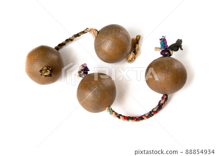 Traditional thelevi gourg, or aslatua, kasskass isolated on white 88854934