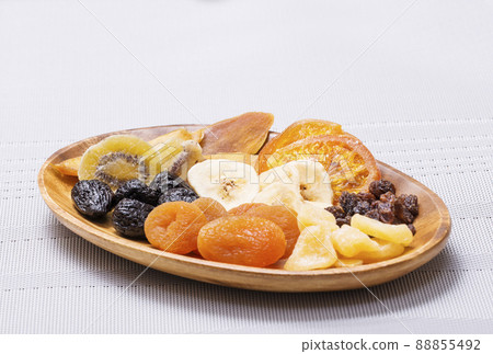 Dried fruit mix, health food, assorted dried fruits, assorted dried fruits, image material 88855492