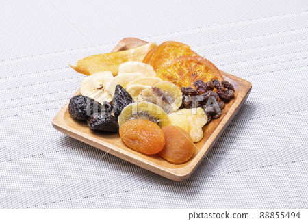 Dried fruit mix, health food, assorted dried fruits, assorted dried fruits, image material 88855494