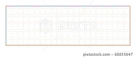 棕色110字手稿紙模板-一筆紙、留言、文具的素材 88855647