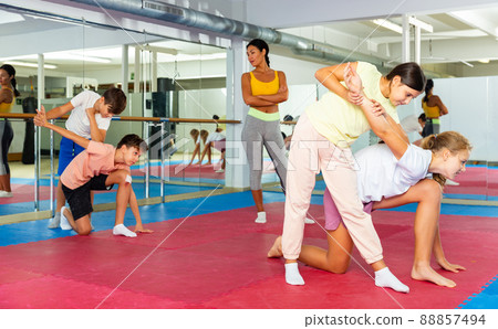 Kids on self-defence training Kids on self-defence training 88857494