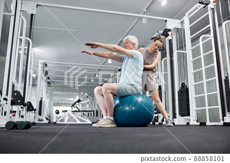 Female Therapist Working with Senior Patient Female Therapist Working with Senior Patient 88858101